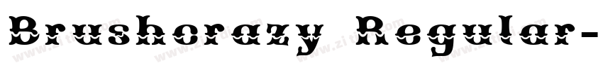 Brushcrazy Regular字体转换